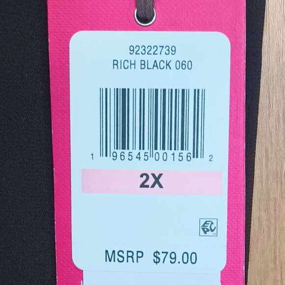 NEW Vince Camuto Plus Size Keyhole Sleeveless Maxi Dress Black 2X - Picture 5 of 6